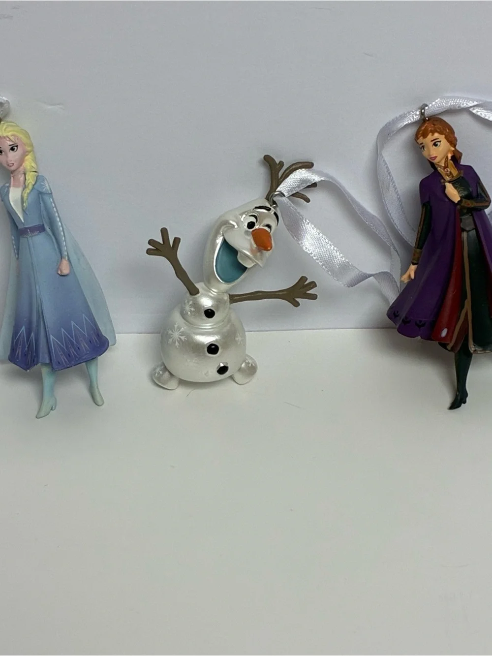 Disney Frozen Ornaments Set of 3 Olaf Anna Elsa Christmas Tree Decor